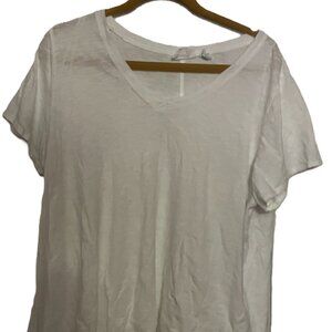 Cynthia Rowley White Short Sleeve T-Shirt Size 2X